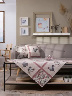 Καρέ &amp; Τραβέρσα Rooster Σετ 2 τεμαχίων - 100x100cm &amp; 40x100cm