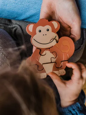 Μίνι Παζλ Μαϊμουδάκι Orange Tree Toys