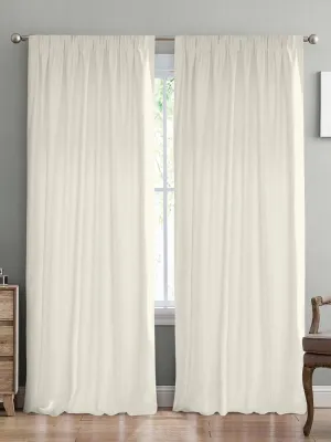 LINO ΚΟΥΡΤΙΝΑ SAMOS ΜΕ ΤΡΕΣΑ C91012 CREAM 150Χ275