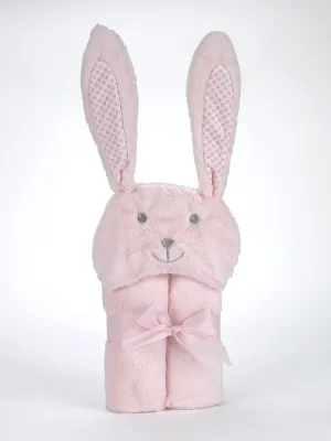 Κουβέρτα Pompon Rabbit 75Χ95cm Ροζ MORA