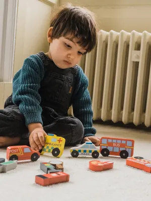 Παιχνίδι Ισορροπίας Αυτοκίνητα της Πόλης - Orange Tree Toys