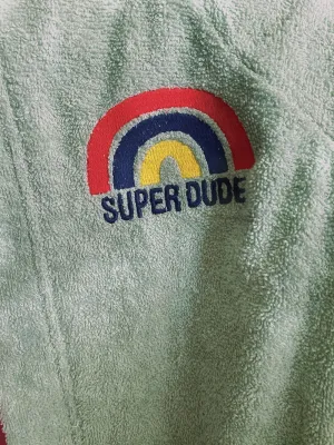 Μπουρνούζι με Κουκούλα Kids Bath SUPER DUDE GREEN 10-12