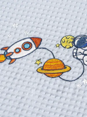 ΚΟΥΒΕΡΤΑ ΠΙΚΕ ΑΓΚΑΛΙΑΣ 80X110 ADAM HOME  SPACE BLUE