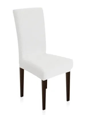 LINO Κάλυμμα Καρέκλας Ελαστικό Elegance Λευκό