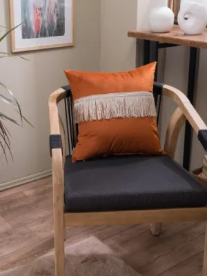 Μαξιλαροθήκη Velvet 05 Με Κρόσι - 45x45cm