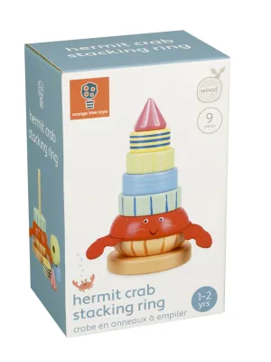 Ξύλινος Κύβος Στοίβαξης Καβούρι - Orange Tree Toys