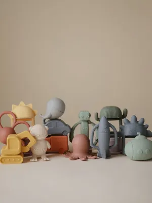 Μασητική Κουδουνίστρα Ρομποτάκι από Σιλικόνη - Mushie