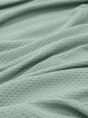 LINO Κουβέρτα King Size (240x260) Πικέ Cocoon Μέντα