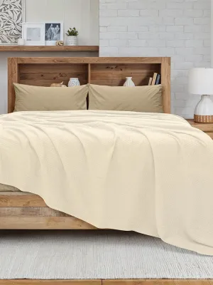 LINO Κουβέρτα King Size (240x260) Πικέ Cocoon Εκρού