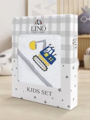 LINO Κάπα Βρεφική (75x75) Trattore Λευκό