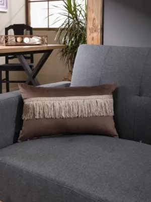 Μαξιλαροθήκη Velvet 03 Με Κρόσι - 30x50cm με γέμιση