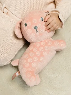 Λούτρινο Σκυλάκι Από Βελουτέ Ύφασμα 25cm Ροζ Miffy Flowers