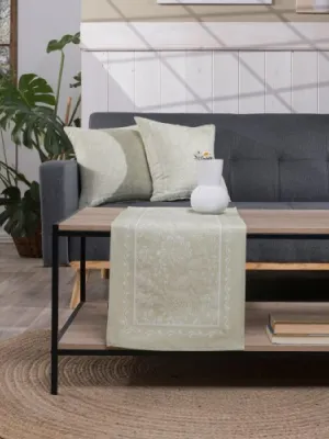 Καρέ &amp; Τραβέρσα Peony 08 Σετ 2 τεμαχίων - 100x100cm &amp; 40x100cm