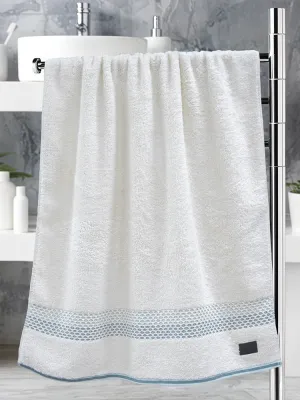 LINO Πετσέτα Σώματος (70x140) Igalo Λευκό/Μέντα
