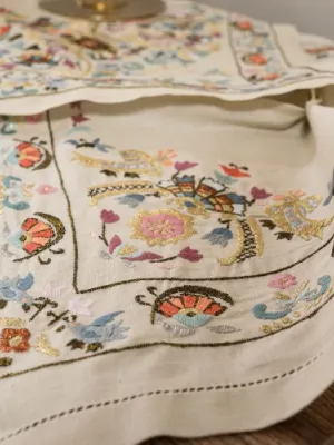 Χειροποίητο σετ 5 τεμαχίων NX516 - Σετ 5 τεμαχίων (καρέ 90x90 cm/ τραβέρσα 40x160 cm/ τραπεζοκαρέ 135x135cm/ πετσετάκια 2 τεμ 40x40 cm)