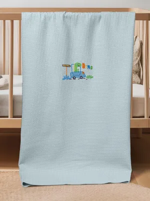 ΚΟΥΒΕΡΤΑ ΠΙΚΕ ΑΓΚΑΛΙΑΣ 80X110 ADAM HOME DINOSAUROS BLUE