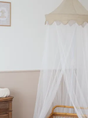 Κουνουπιέρα Τούλινη με Μπεζ Θόλο - Trois Kilos Sept