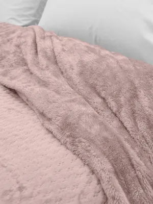 LINO Κουβέρτα Μονή (160x220) Sherpa Lofti Λιλά