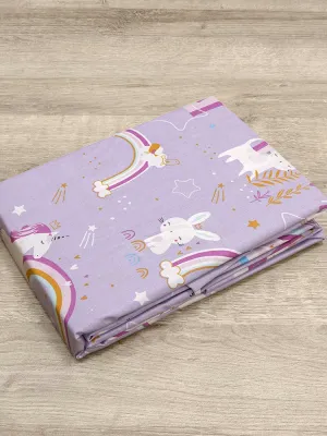 LINO BEBE ΣΕΤ ΣΕΝΤΟΝΙΑ RAINBOW GALLOP LILAC 120X180