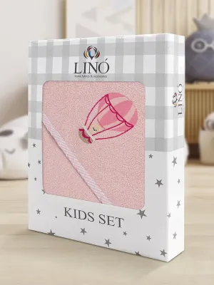 LINO Κάπα Βρεφική (75x75) Paloncino Ροζ