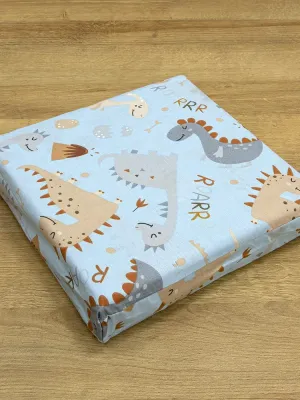 LINO Σετ Παιδική Παπλωματοθήκη (160x240) Jurrasic Nap Πετρόλ