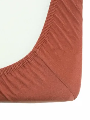 Κατωσέντονο με Λάστιχο Μακώ Jersey Μέντα Σκούρο 70x140cm Trois Kilos Sept