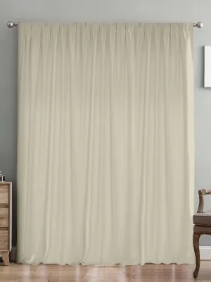 LINO ΚΟΥΡΤΙΝΑ SAMOS ΜΕ ΤΡΕΣΑ C91034 BEIGE 300Χ275