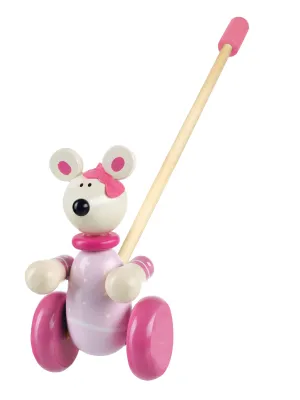 Παιχνίδι Ώθησης Pink Mouse Orange Tree Toys (FSC®)