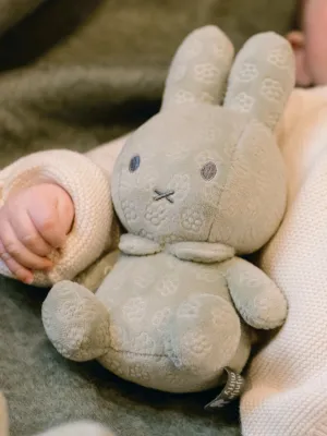 Λούτρινο Aπό Bελουτέ Ύφασμα 20cm Πράσινο Miffy Flowers