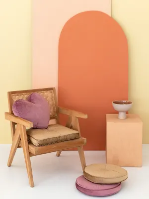 Διακοσμητικο Μαξιλαρι Velvet Feel Ø40cm VF803 PINK