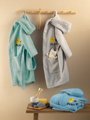 Μπουρνούζι με Κουκούλα Kids Bath PAC GREY 12-14