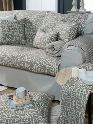 Διακοσμιτικό Ριχτάρι Letters 02 - Μονοθέσιο 180x150cm