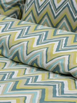 LINO Σετ Σεντόνια Υπέρδιπλα (240x260) Flots Πετρόλ