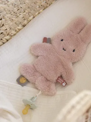 Πανάκι Παρηγοριάς με Κλιπ Πιπίλας Ροζ Fluffy Miffy