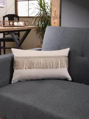 Μαξιλαροθήκη Velvet 01 Με Κρόσι - 45x45cm με γέμιση