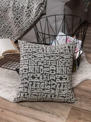 Μαξιλαροθήκη Letters 03 - 30x50cm με γέμιση