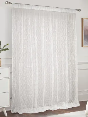 LINO ΚΟΥΡΤΙΝΑ GRUMO WHITE ΜΕ ΤΡΕΣΑ 280X300