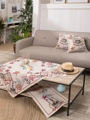 Καρέ &amp; Τραβέρσα Cadiz (σετ 2 τεμ) - 100x100cm &amp; 40x100cm