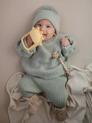 Μασητικό Σιλικόνης με Χερούλι Sunshine - Mushie