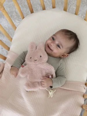 Πανάκι Παρηγοριάς με Κλιπ Πιπίλας Ροζ Fluffy Miffy