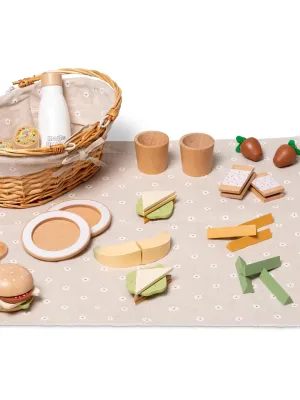 Ξύλινο Καλαθάκι Πικ-Νικ - Mama Memo