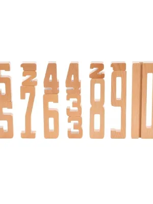 Παιχνίδι Στοίβαξης Ξύλινα Νούμερα Mama Memo