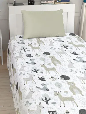 LINO ΚΟΥΒΕΡΛΙ CLEVER FOX GREY 160X220