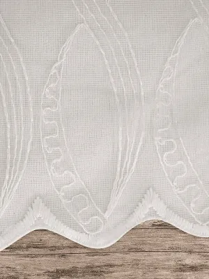 LINO ΚΟΥΡΤΙΝΑ GRUMO WHITE ΜΕ ΤΡΕΣΑ 280X300