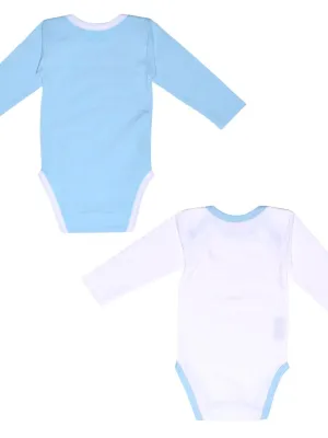 Εσώρουχα Σετ 2 τεμ 74 cm Μακρύ Μανίκι Σιέλ 100% Βαμβάκι Jersey