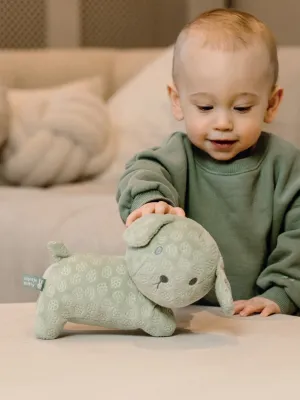 Λούτρινο Σκυλάκι Από Βελουτέ Ύφασμα 25cm Πράσινο Miffy Flowers