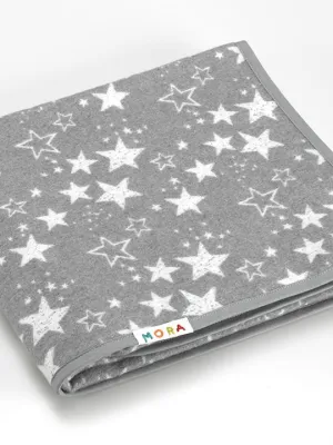 Κουβέρτα Ecology 80x110 cm Αστεράκια Γκρι MORA