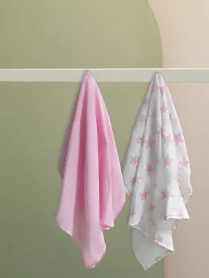 Σετ μουσελίνες - πάνες αγκαλιάς NB0143 GIRL