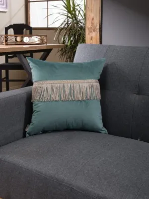 Μαξιλαροθήκη Velvet 15 Με Κρόσι - 30x50cm με γέμιση