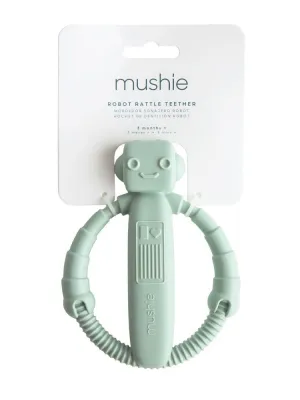 Μασητική Κουδουνίστρα Ρομποτάκι από Σιλικόνη - Mushie